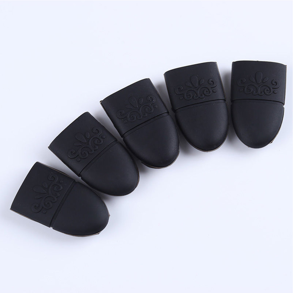 

5pcs/set Nail Art Silicone UV Gel Polish Remover Wraps Soak Off Cap Clip Tools