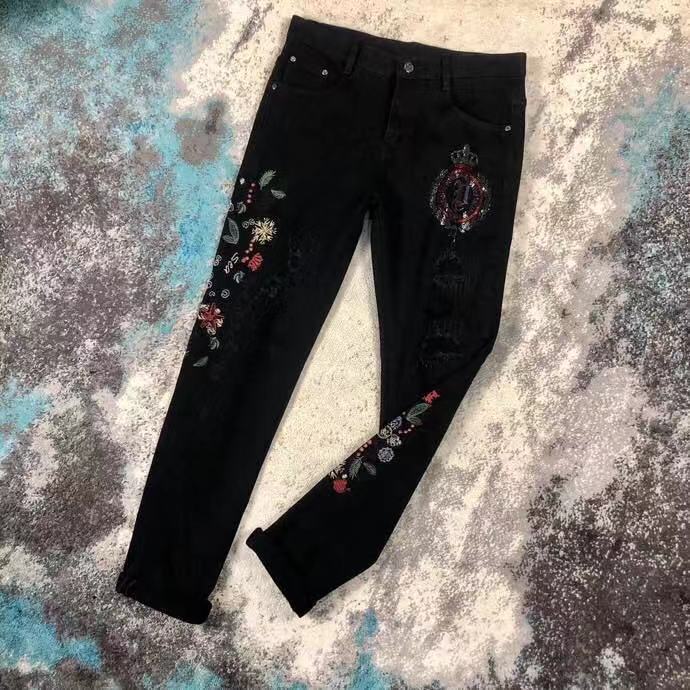 

AH1254 Fashion Men's Jeans 2020 Runway Luxury European Design party style Men's Clothing, As pic
