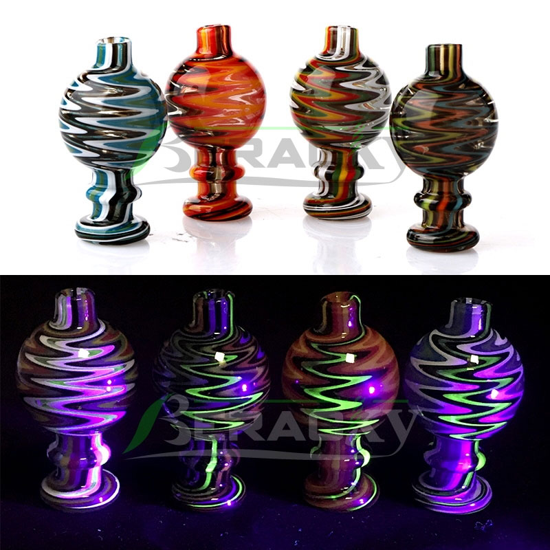 

Beracky US Color Wig Wag UV Glass Bubble Carb Cap Heady Glass Caps Smoking Accessories For Beveled Edge Quartz Banger Glass Bongs