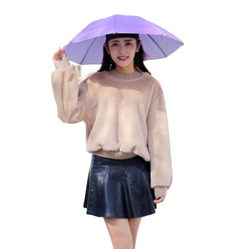 

Portable Umbrella Hat Foldable Sunscreen Umbrella Hats for Adults Kids Travel Hiking Fishing QJS Shop