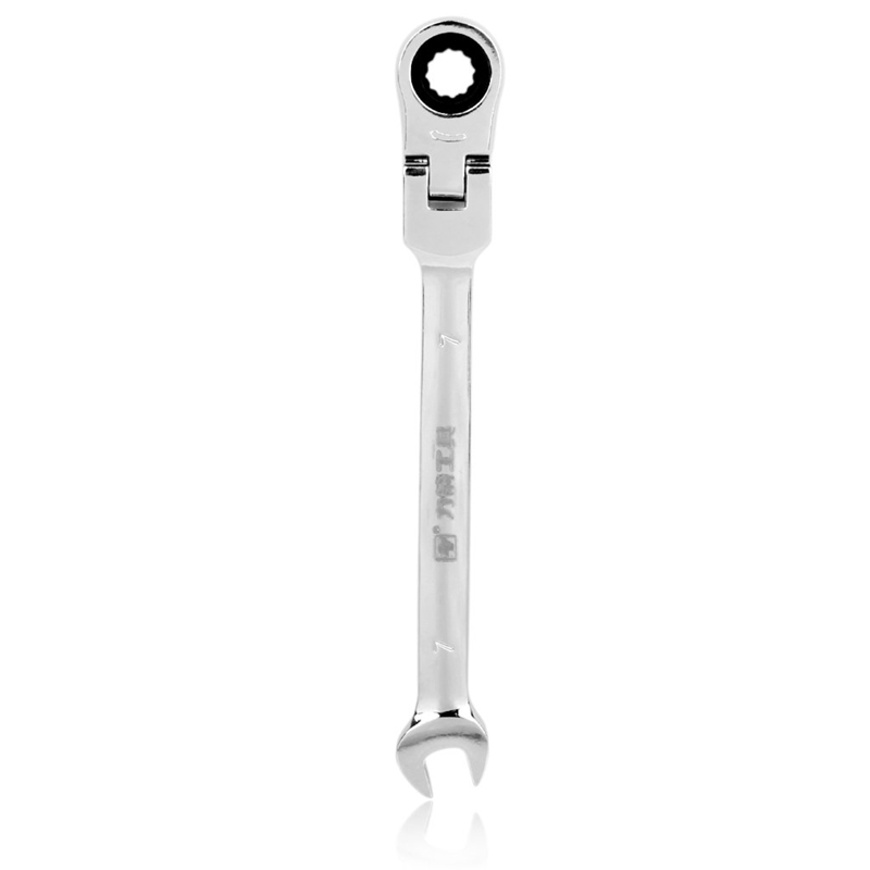 

7mm Flexible Head Ratchet Action Wrench Spanner Nut Tool