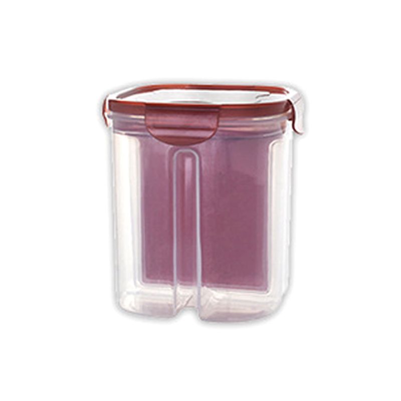 

2/4 Grids Plastic Kitchen Cereal Dispenser Sealed Flour Grain Rice Storage Box M68E