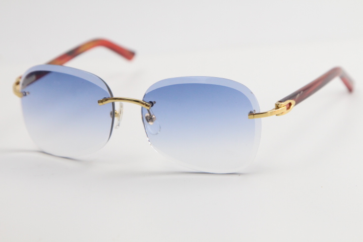 Selling Metal Rimless Plank Sunglasses Adumbral Fashion High Quality gold frame sunglasses oversized glasses Driving Designer Mens Women Luxury Eyeg
