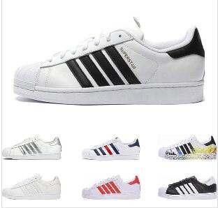 

2019 Originals For Casual Shoes Flat Fashion Men Gold Black White Women Green Red Super Mens Star Sneakers Superstars Designer Size 36- Epjl