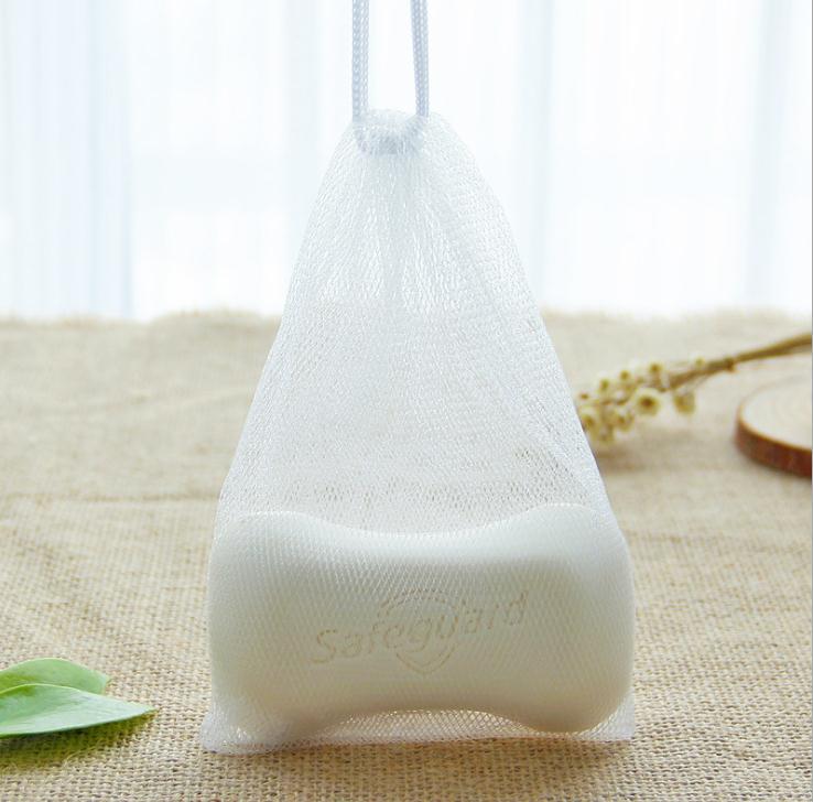 

Foam Cleansing Soap Bag Wash Face Nylon Bath Bubble Net Hangable Soaps Bubbles Bags White Color SN996