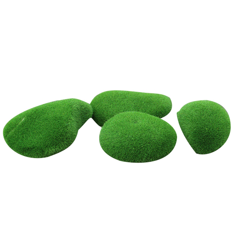 

New 20Pcs Micro-Landscape Fairy Garden Miniature Decoration Ornament Artificial Fake Moss Green Ball Lawn Mossy Stone Model Toy