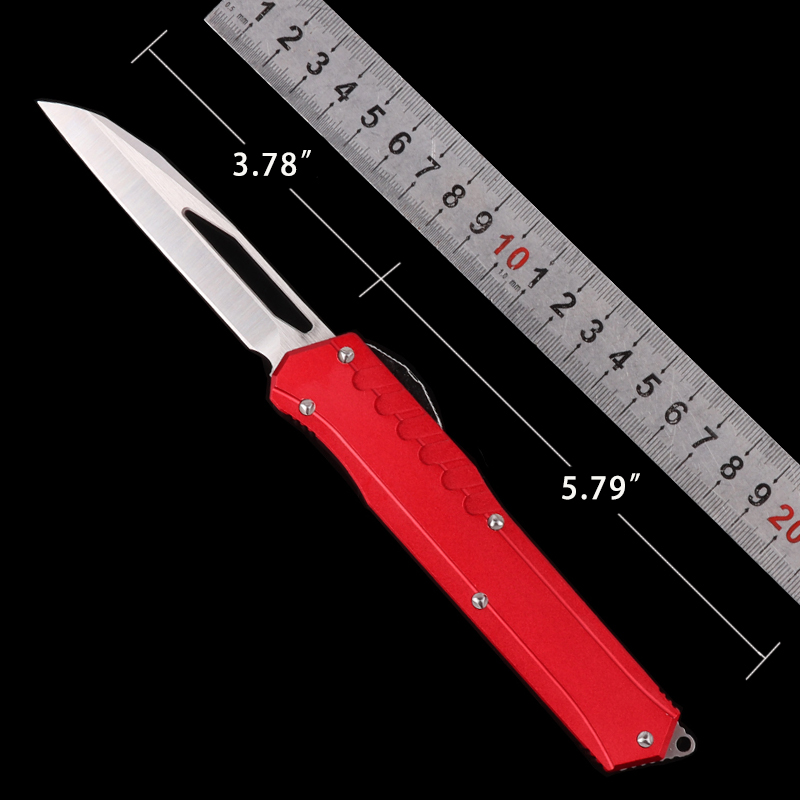 

AUTOMATIC TECH UTX 85 POCKET AUTO KNIFE CNC MACHINED EDC TOOLS man gift MICRO KNIFE OUTDOOR HUNTING KNIVES SCHELIN A2