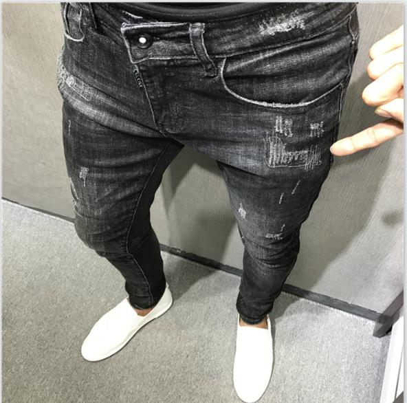 Hip Hop Homme Clothing Mens Fashion Desinger Jeans Pencil Pants Summer Spring