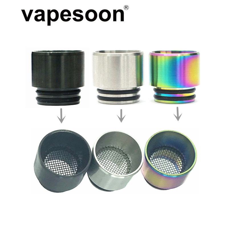 

Stainless Steel 810 Drip Tip Vape Mouthpiece Anti-fried Oil Net for e-Cigarette 810 Thread Atomizer Tank Vaporizer