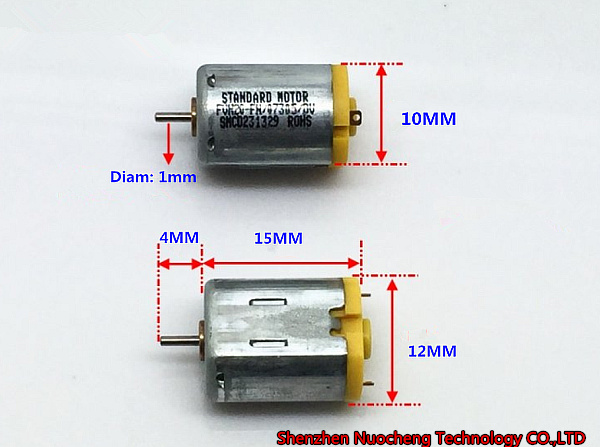 

Brand new and original N20 standard motor DC3V~6V 10*12*15mm micro DC motor high quality,low noise~