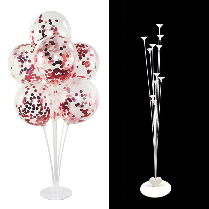 

7/11 Tubes Balloon Stand Balloon Holder Column Clear Plastic Stick Birthday Party Decoration Kids Wedding Balloons Decor