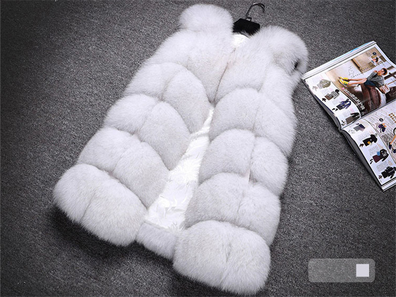 

2020 Women's Vest Real Coat Sleeveless Women Genuine Fur Jacket Warm Female Waistcoats Colete Feminino WXF331, Black