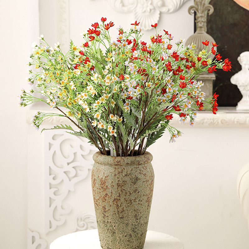 

Silk+plastic babysbreath Artificial Flowers fake plants DIY decorate Flower arrangement Wedding Decoration Gypsophila, Red