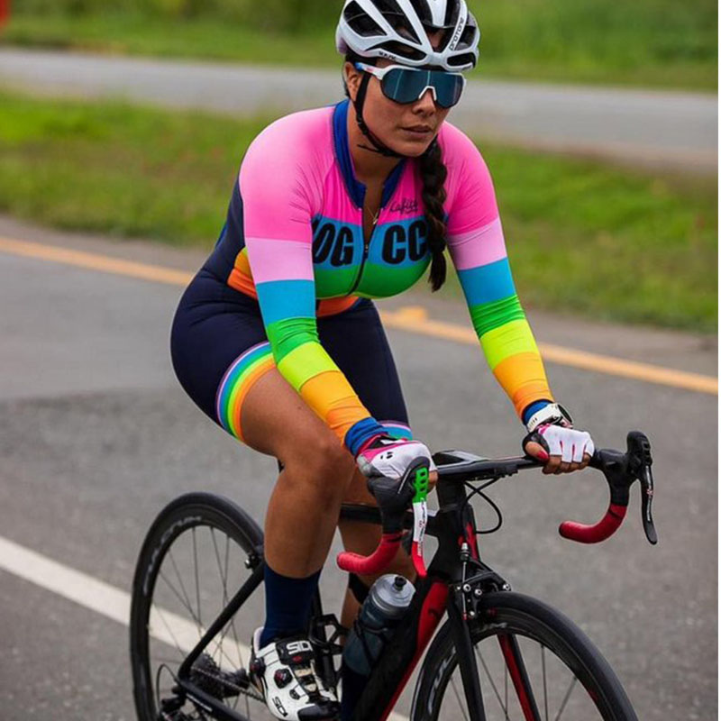 

Franesi 2020 Pro team triathlon suit women short sleeve cycling Jersey Skinsuit Jumpsuit Maillot cycling Clothing setgel