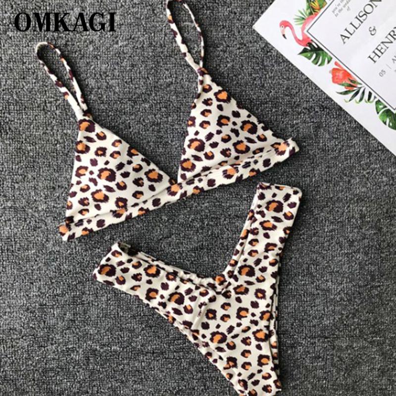 

OMKAGI Sexy Bikini 2020 Swimwear Women Biquini Push Up Bikini Set Swimming Swimsuit Bathing Suit Beachwear Maillot De Bain Femme