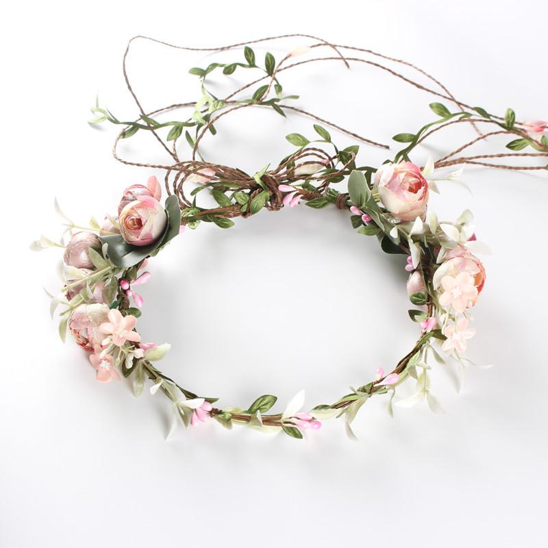 Fleur Rose Satin Alice Bandeau Serre-tête Fille Perle Motif Mariages Cheveux Demoiselle D/'honneur
