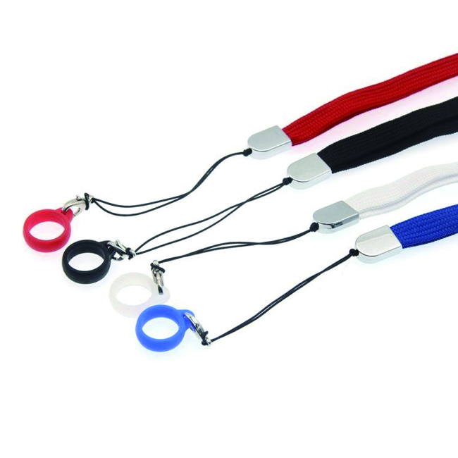 

vape lanyard with ring connector for coco myle mt phix ecig pen necklase string with silicone band for pod kit custom print logo