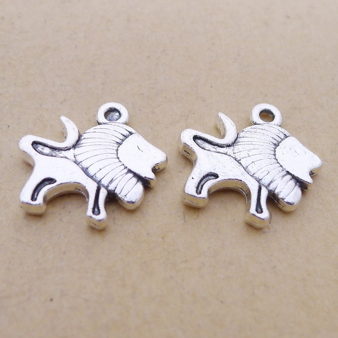 

A1744 Ancient Silver 100/ Package Alloy Lion Ornaments Parts Ancient Silver Diy Ornaments Parts 1.6 G