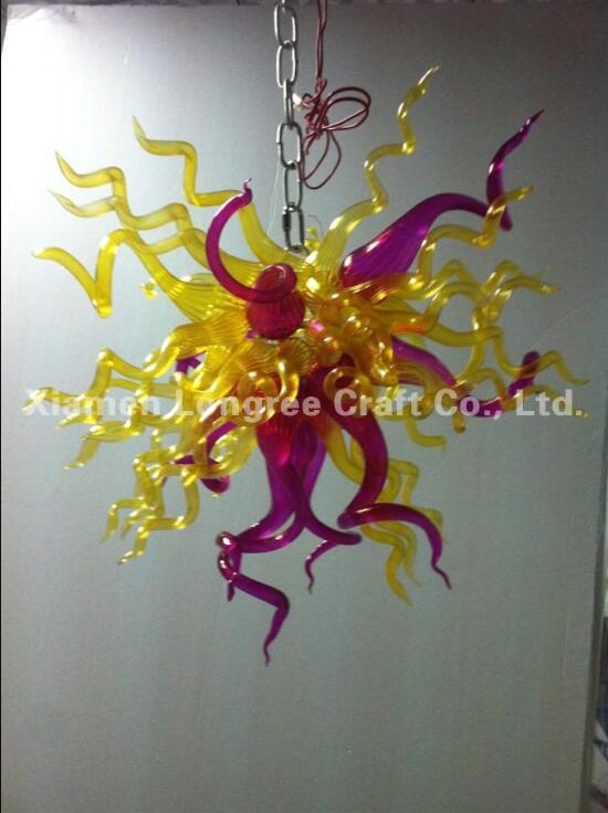 

Mini Blown Lamp Chandelier Light Custom Made LED Bulbs Modern Art Home Decor Chihuly Style Glass Chandeliers