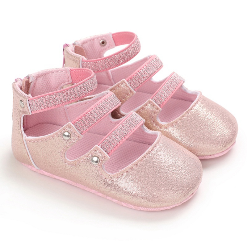 

WEIXINBUYG Baby Girl Shoes Breathable Anti-Slip Casual Sneakers Princess Toddler Soft Soled First Walkers -18M, Silver