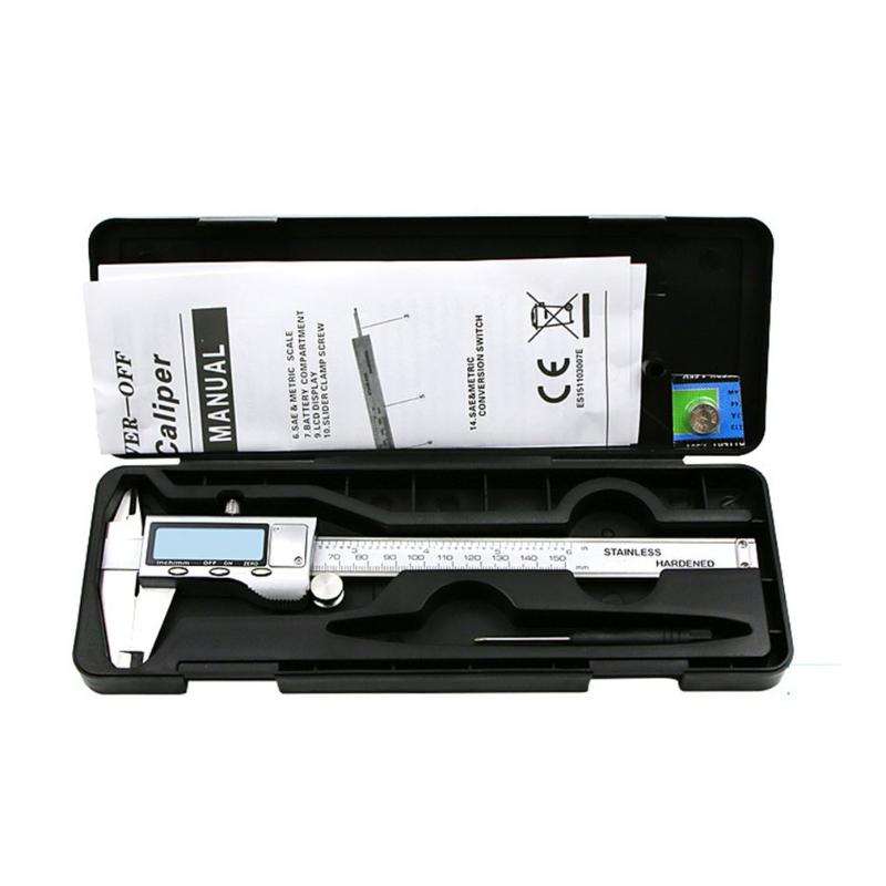 

Measuring instrument Stainless Steel Digital Vernier Caliper 6 "150 Mm Measuring instrument Vernier Neutral / Caliper