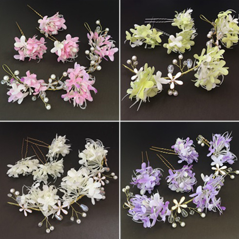 

Manual Evening Mist Flower Hair Band Hairpin Suit Bridesmaid Garland Child Head Ring Headwear Portrait Ornaments Bride Hair Decorate