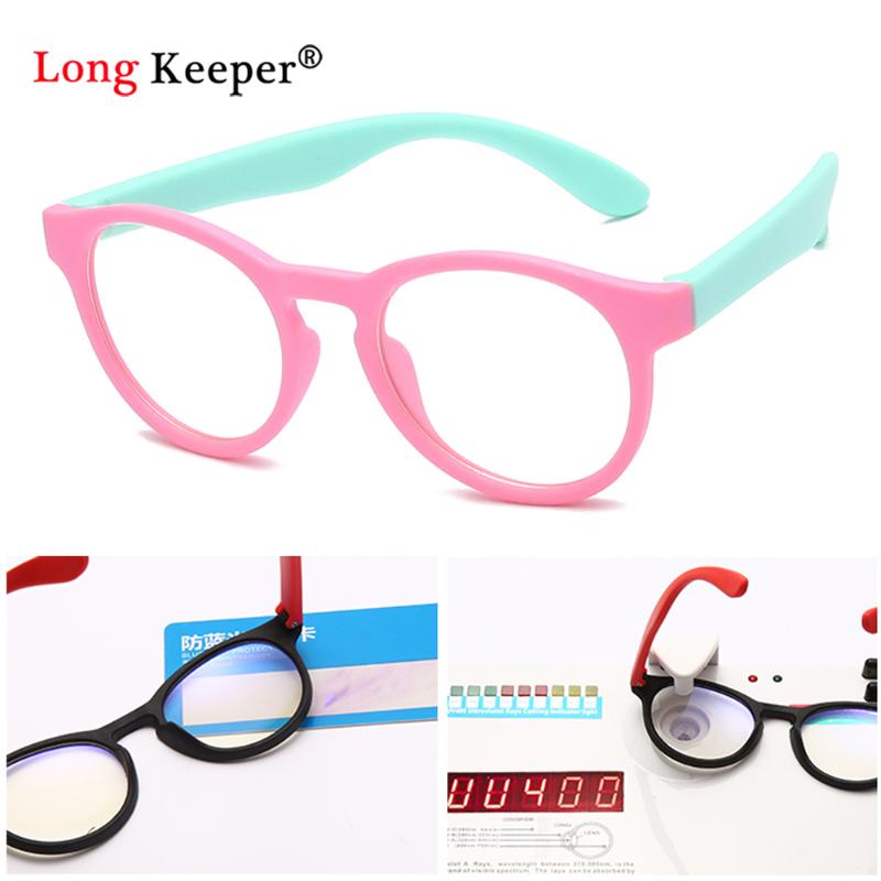 

Sunglasses Baby Kids Glasses Frame Blue Light Blocking Children Computer Flexible Eyeglasses Optical Clear Lens UV40 Anti Glare Filter