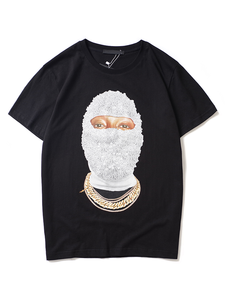 

Januarysnow Dark Icon Pearl Man T-shirt Men Summer Crew Neck Hip Hop Tshirt Hipster Tee Shirts Men Black White