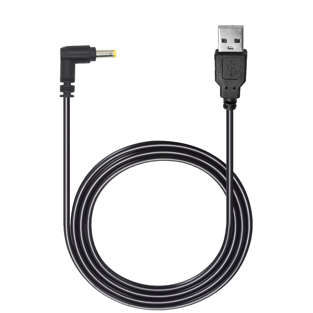 

4.9ft(1.5m) USB 2.0 A Male to DC 4.0x1.7mm 5 Volt DC Barrel Jack Power Cable for USB to DC 4.0x1.7mm Cable Cord Black Charger cable