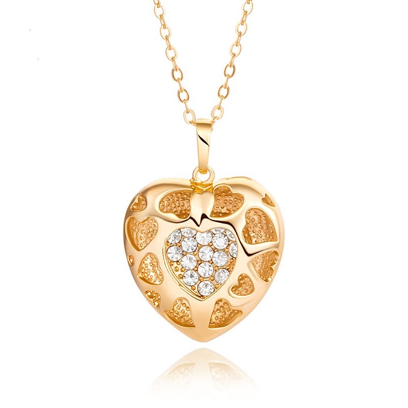

Fashion Heart Personalized Clavicle Choker Necklace for Women Gold Color zirconia Pendant Jewelry Gift Accessories