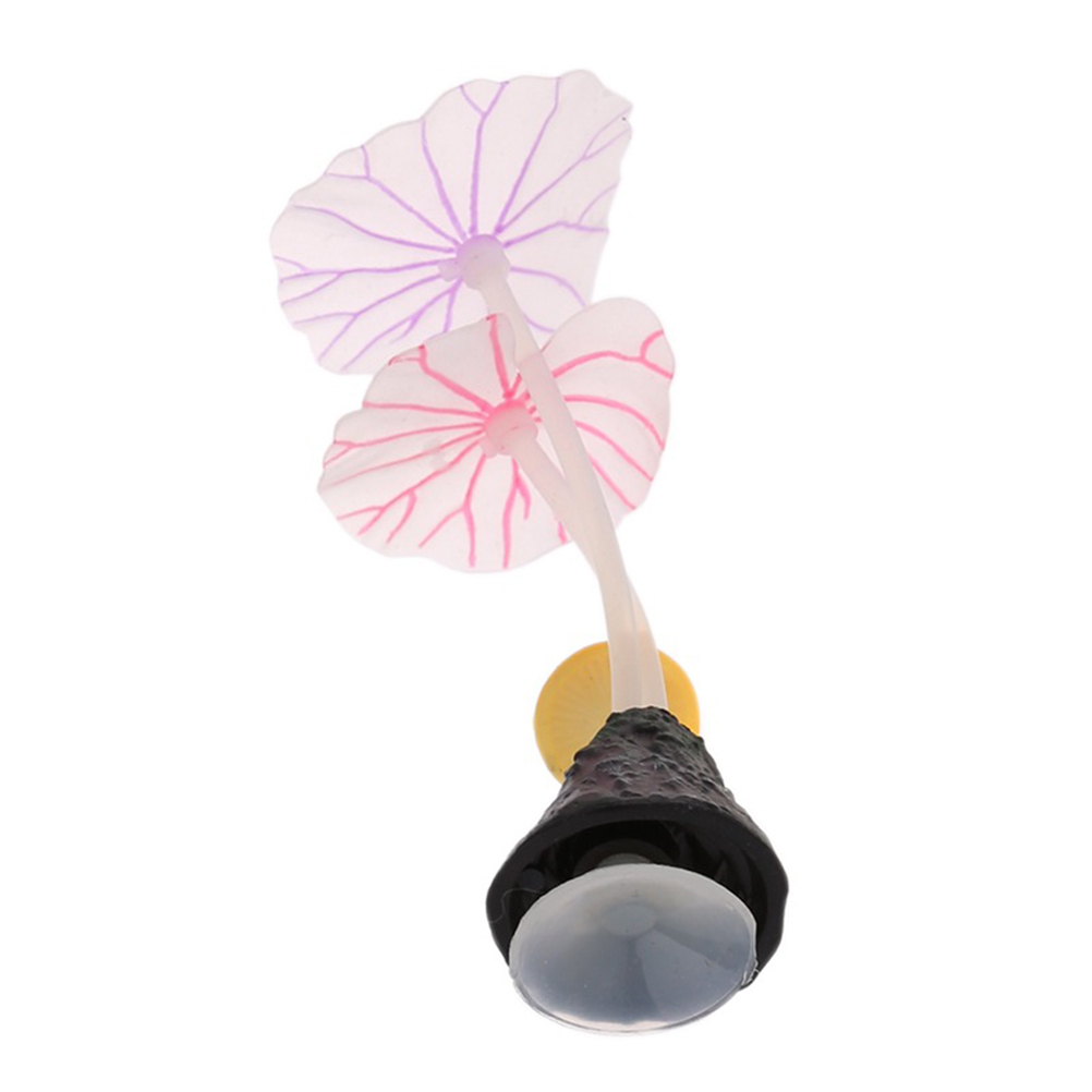 

1 Set of Lotus Leaf Artificial Silicone Durable Utility Night Lights Lotus Leaf for Decoration Landscape Aquarium, As pic