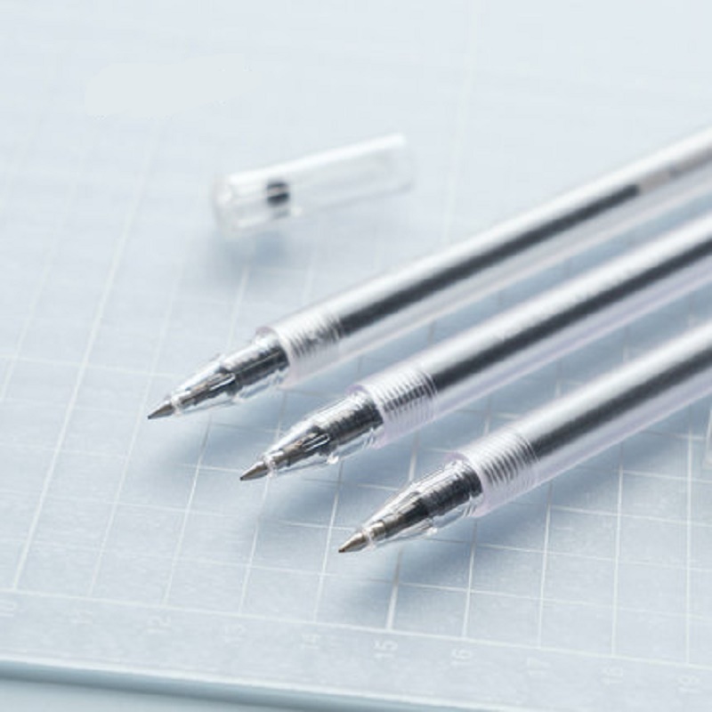 

Transparent capping gel pen fresh cute creative student signature pen 0.5mm 20pcs/lot wholesale