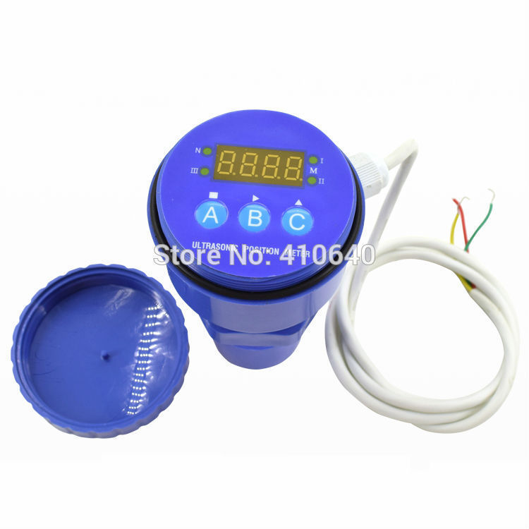 Ultrasonic Level Meter LED Display Ultrasonic Sensor Non-contact Level Measurement Device 10m Range 24V Power 4-20mA Output-image-463977645