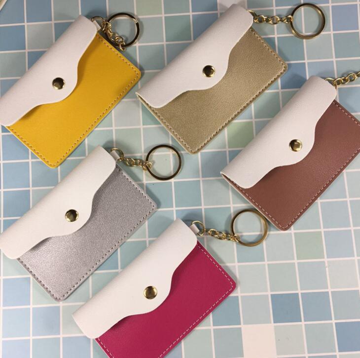 

DHL 100pcs Key Wallets Mini Coin Purse High Quality Girl Lovely Sweet Fashion Keychain Card Holder Bag, Purple