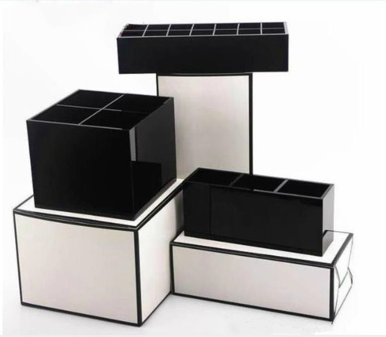 

2019New classic high-grade Acrylic Toiletry Storage Exquisite Box Cosmetic Accessories Storage Cosmetics brush storages VIP gift, Black