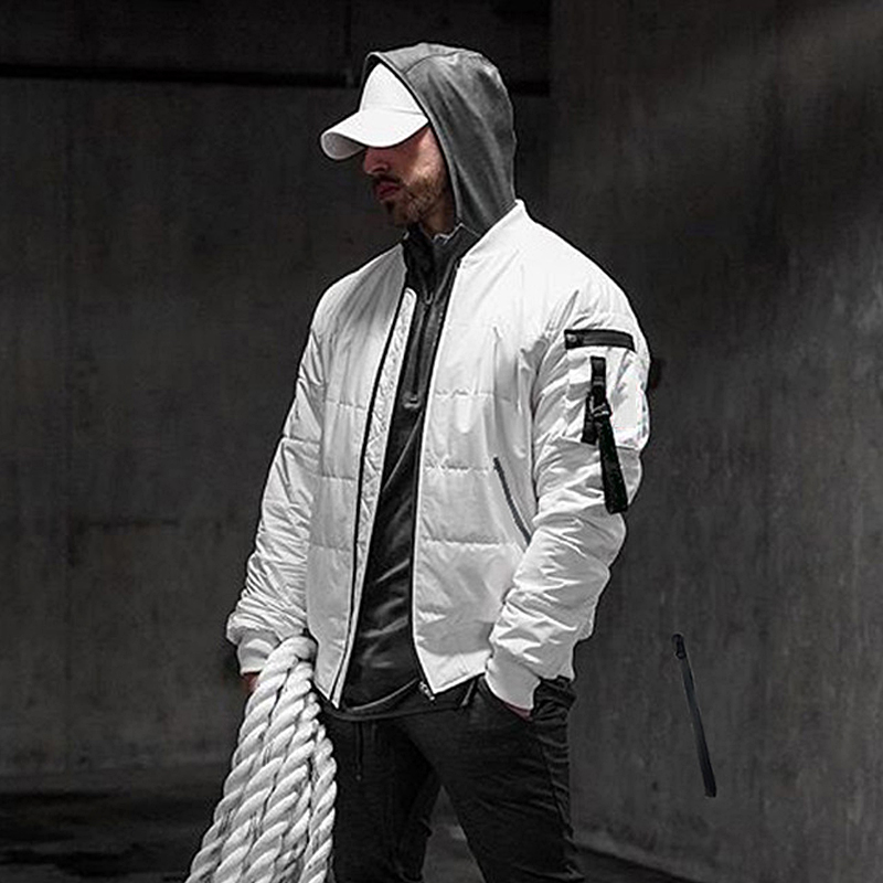 

Men's clothing 2019 new men's winter light warm windproof cotton jacket fashion zipper shirt casual jacket, Black