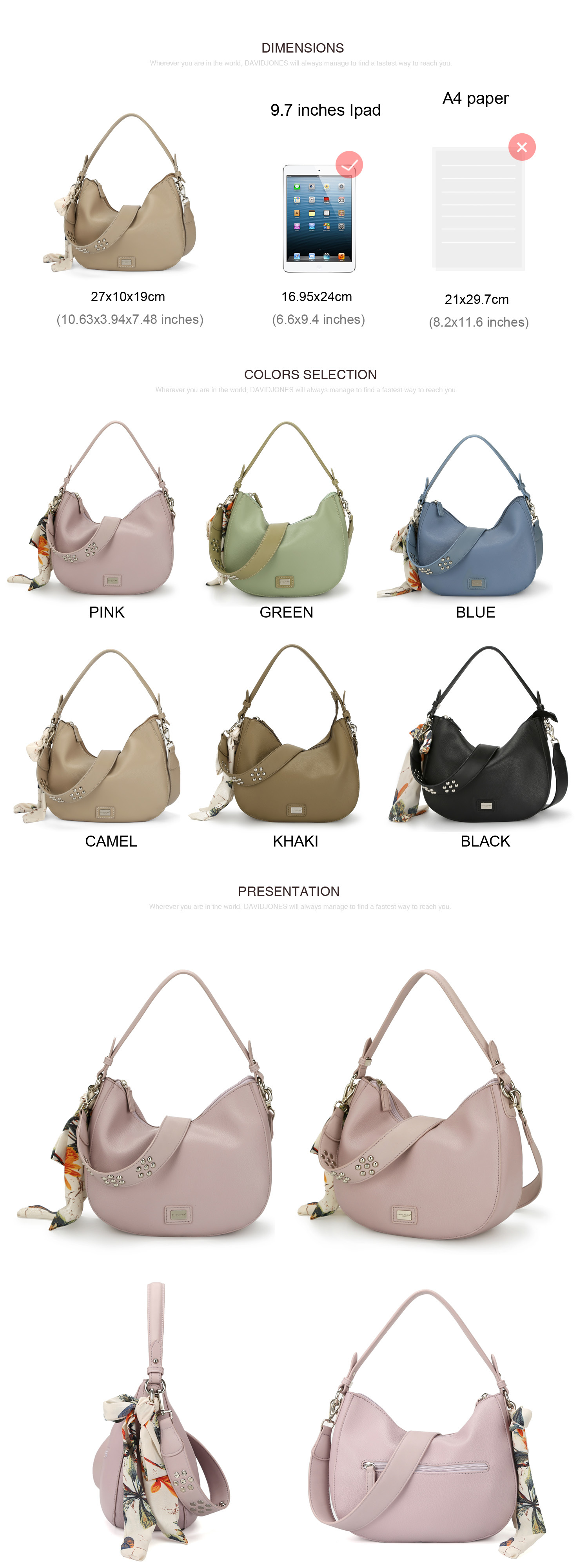 david jones hobo bolsa