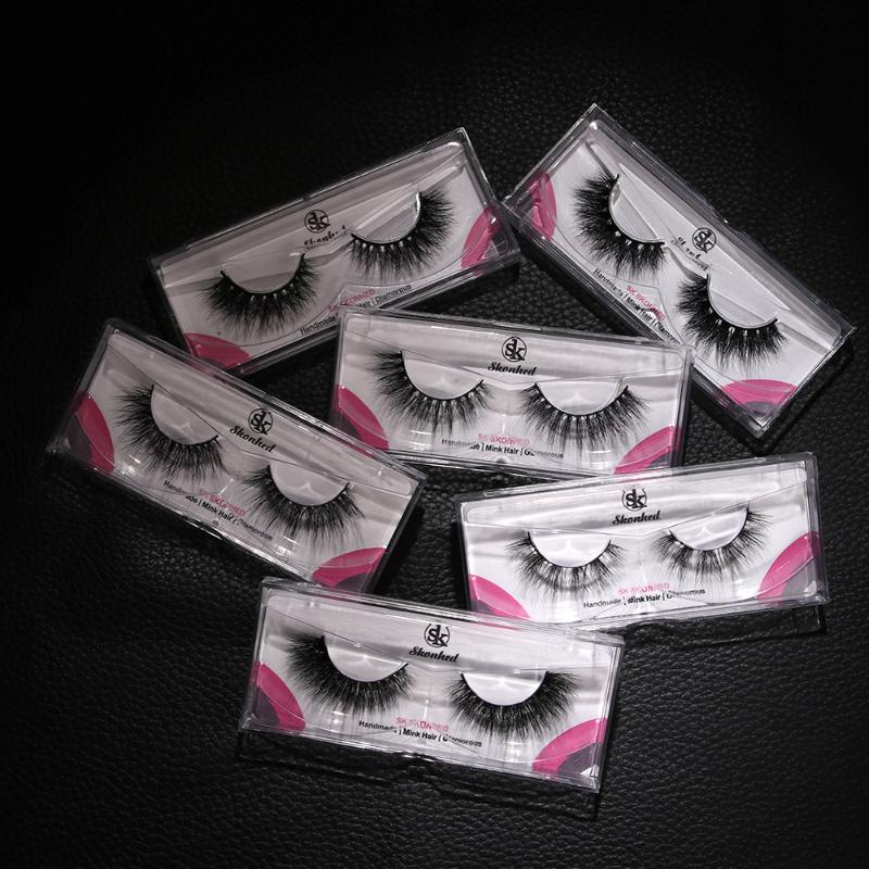 

3D Mink Hair False Eyelashes Full Volume Cilia Messy Cross Lashes Extension Beauty Reused Eye Makeup Handmade Woman's Fashion