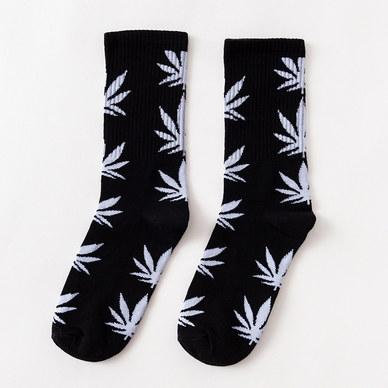 White Leaf in Black
