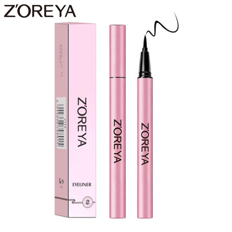 

Zoreya HOT Eyeliner Pencil Waterproof Long-lasting Fast Dry Eye Makeup Tools Easy To Wear Aluminum Tube Eyeliner Pencil, Black