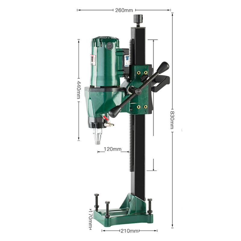 

Z1Z-CF-260 Water Drilling Machine Diamond Drilling Tool High-quality Engineering Machine 220V 3900W 600r/min Max.260M