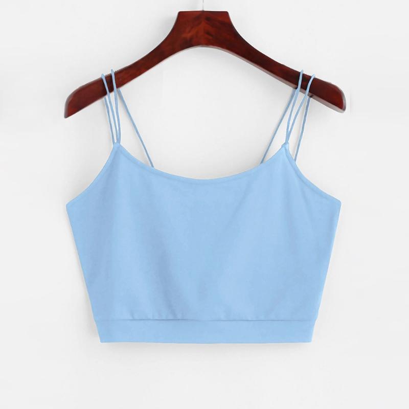 

Casual Solid Slim Crop Top Women Strapless Sleeveless Tops Women Summer Camis Backless Camisole Cropped Feminino#p4, Black