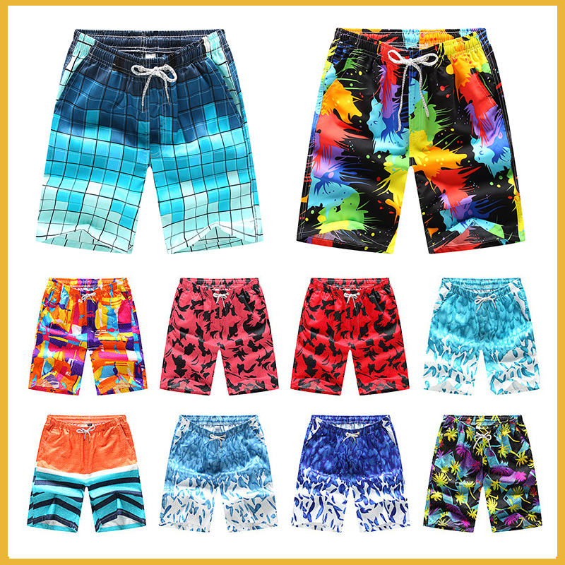 

New Summer Wholesale Men Beach Board Shorts Swimwear Swimming Trunks Male Surfing Swim Shorts High Quality Breathable