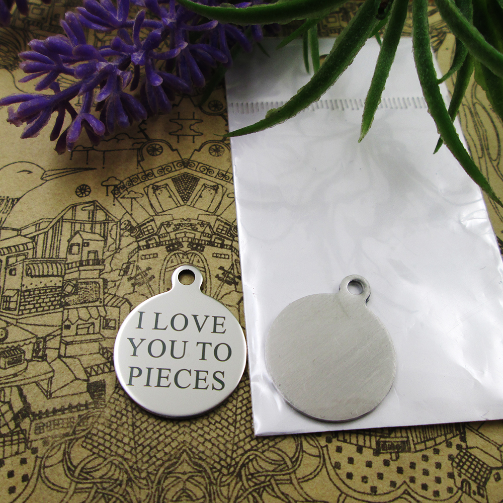 

40pcs--"I LOVE YOU TO PIECES"stainless steel charms more style for choosing DIY Charms pendants for necklace