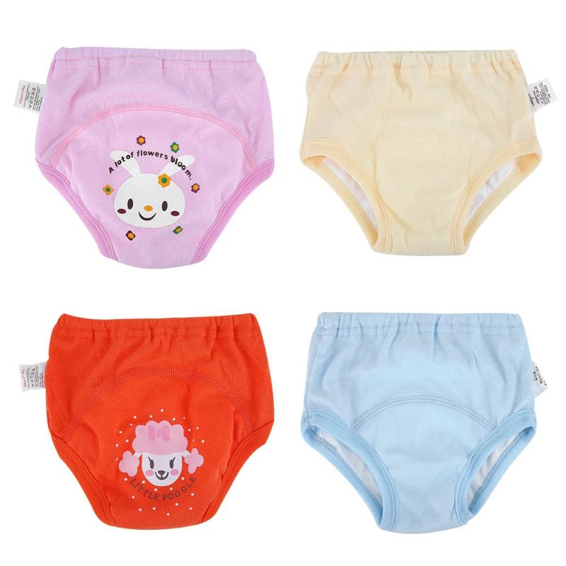 Deylay Cartoon Training Pants Cute Baby Infant Kids Briefs Pants Waterproof Diaper Nappy Underwear Pink Bear//6M