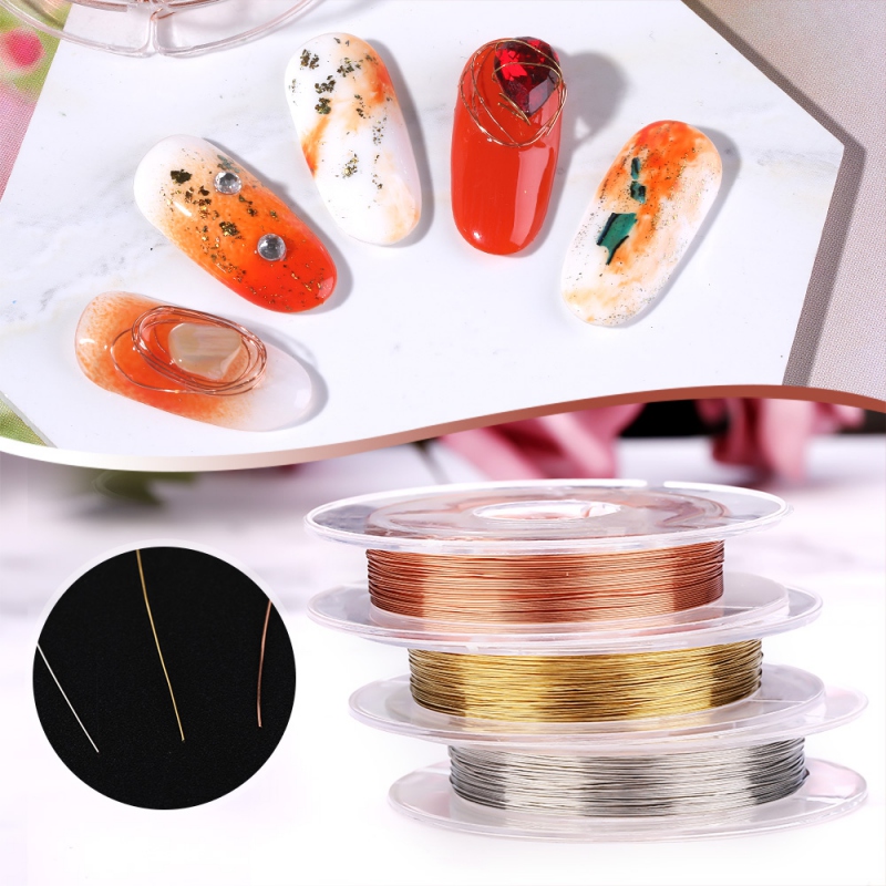 

Nail Decorations Nail Art Copper Wire Art Line Metal Wire Stripes Lines Manicure 3D Decoration-u W