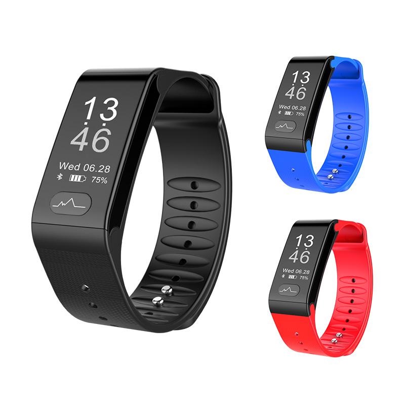 

Newest T6 Heart Rate Smart Band Watch ECG Puls Blood Pressure Monitor Smartband Fitness Bracelet Wristband For Android IOS Phone