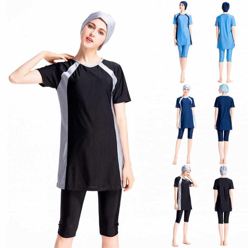 

Arabic Islamic Women Swimwear Burkini Muslim Swim Wear Hooded Hijab Modest Swimsuit Swim Surf Wear Sport Plus Size S-4XL