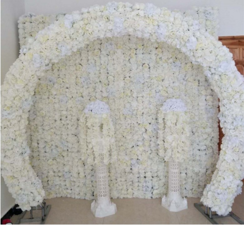 

20x 50CM Wedding Decoration Arch Flower Rows Party Aisle Decorative Road Cited Centerpieces Supplies 10pcs, White