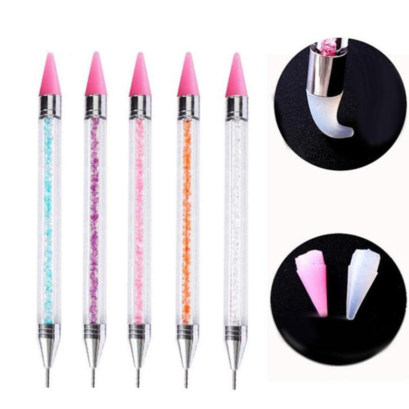 

Double Head DIY Nail Art Dotting Painting Pen Rhinestone Picker Manicure Tool
